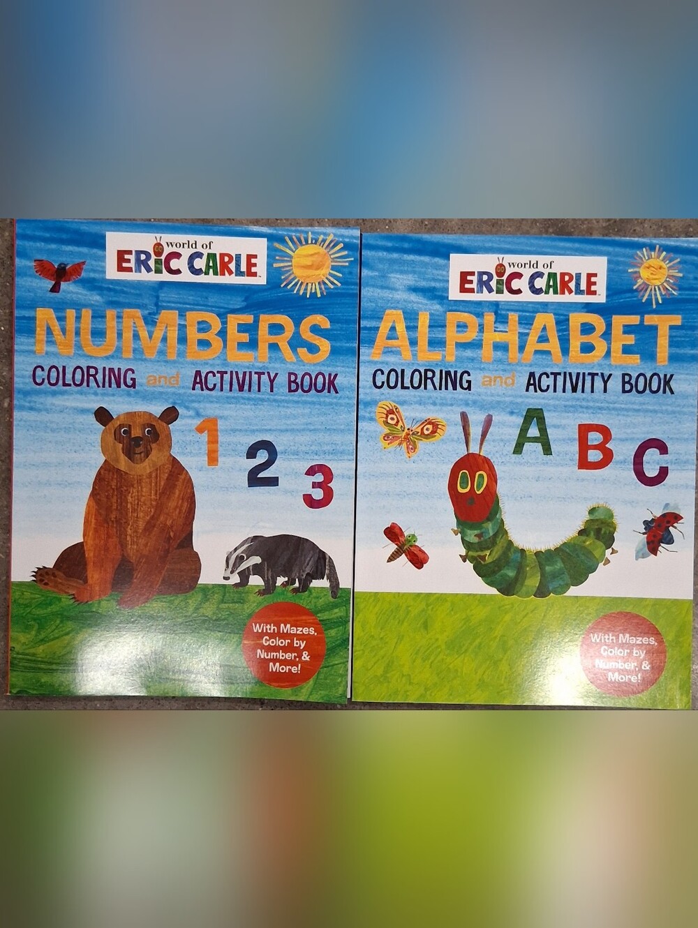 Set Of 2 New World Of Eric Carle Coloring And Activity Books